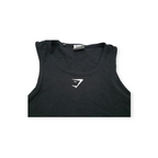 Playera Corta Gymshark Grande L Color Negro Sin Mangas