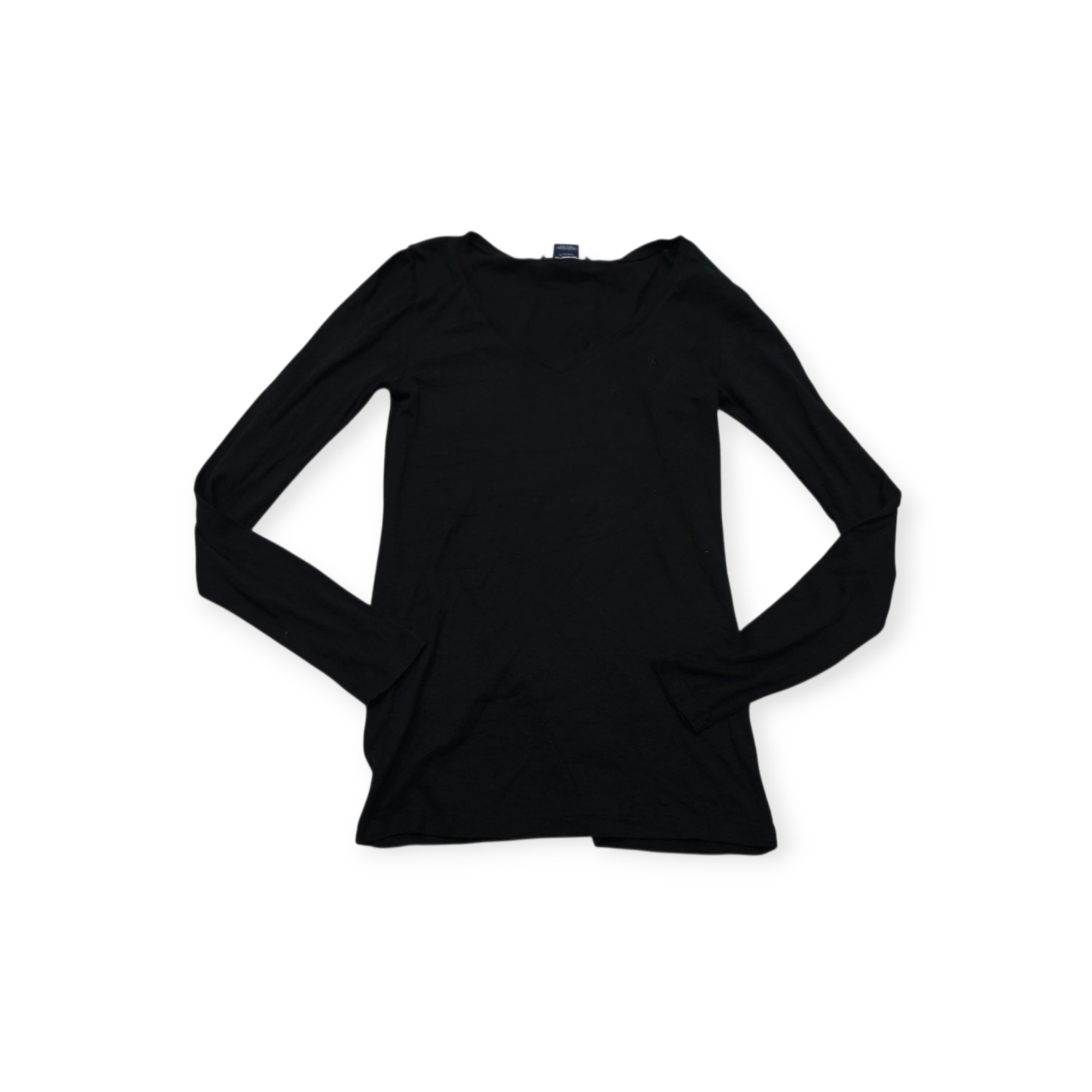 Playera Ralph Lauren Sport Grande L Negra M/larga Pony Negro