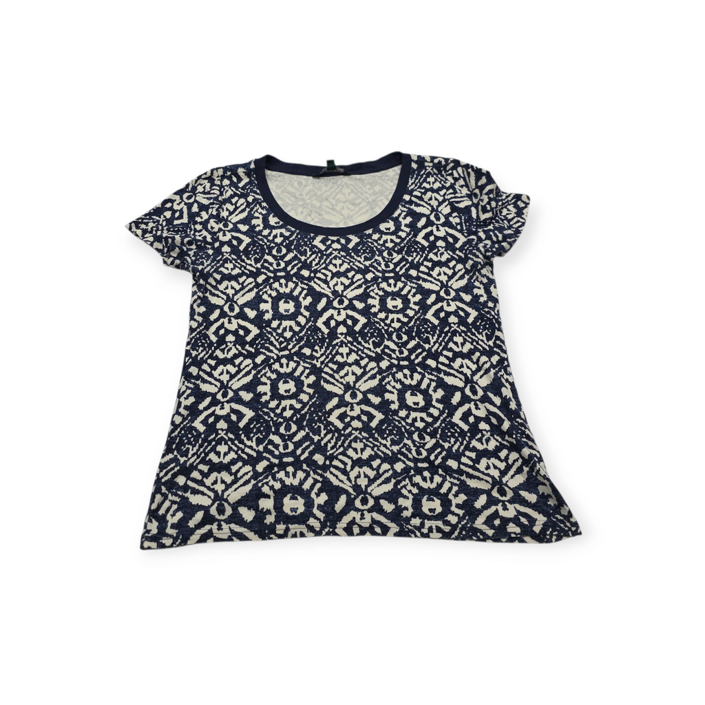 Playera Ralph Lauren Grande L Azul Con Figuras Manga Corta