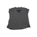 Playera Michael Kors Grande L Negra/blanco Rayada