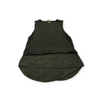 Blusa Michael Kors Mediana M Verde Sin Mangas Con Flores