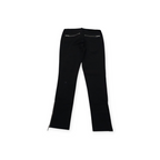 Pantalon Michael Kors Talla 4 Negro Con Cierres Plateados