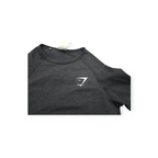Playera Crop Top Gymshark Xchica Xs Gris Oscuro Manga Larga