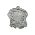 Camisa Ralph Lauren Gris Brillante Extra Chica De Mujer