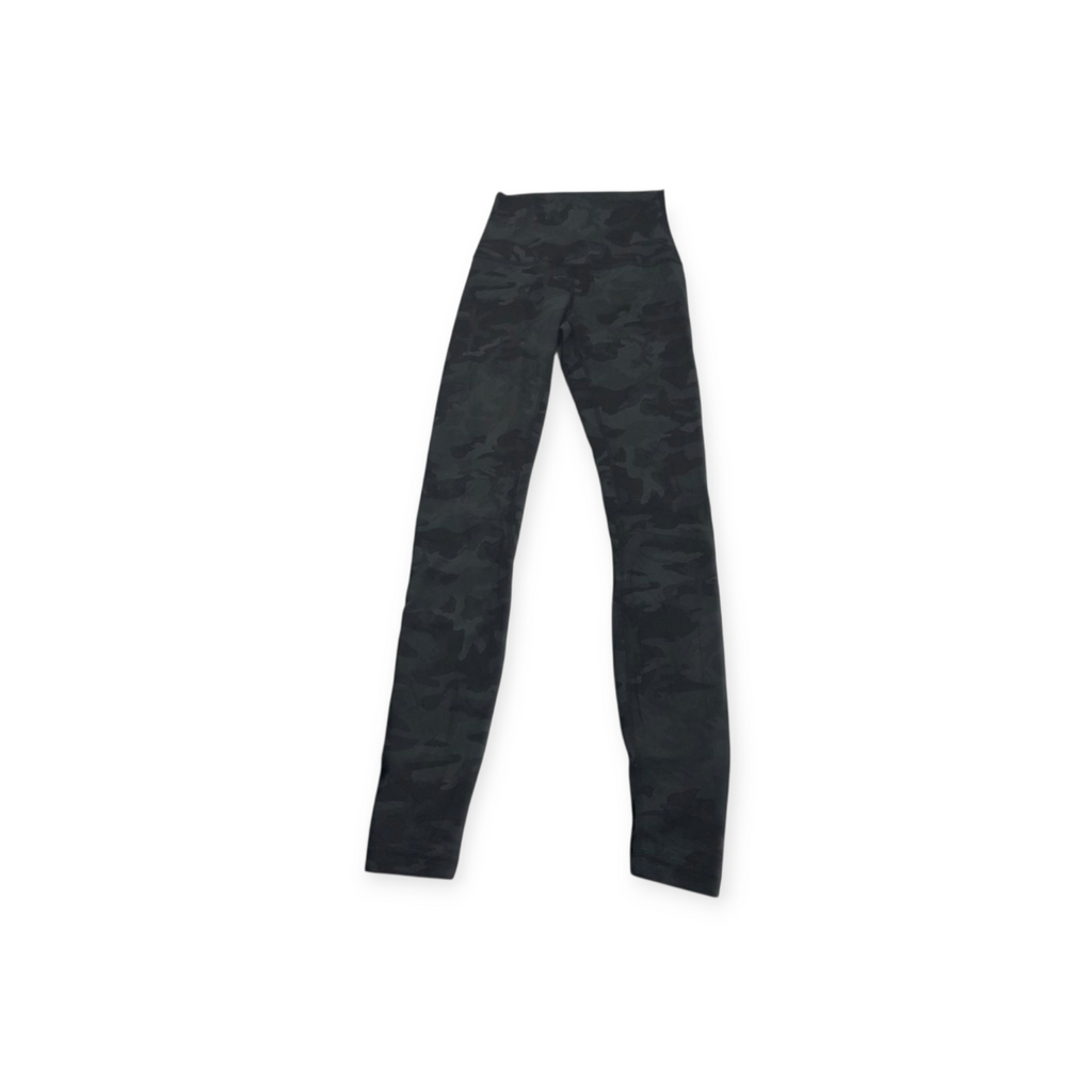 Legging Lululemon Print Camuflaje Verde Con Negro Talla 2