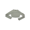 Playera Corta Gymshark Extra Chica Color Gris Claro