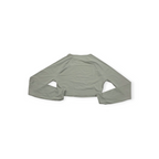 Playera Corta Gymshark Extra Chica Color Gris Claro