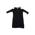 Vestido Michael Kors Chico S Negro Con Cadena Dorada