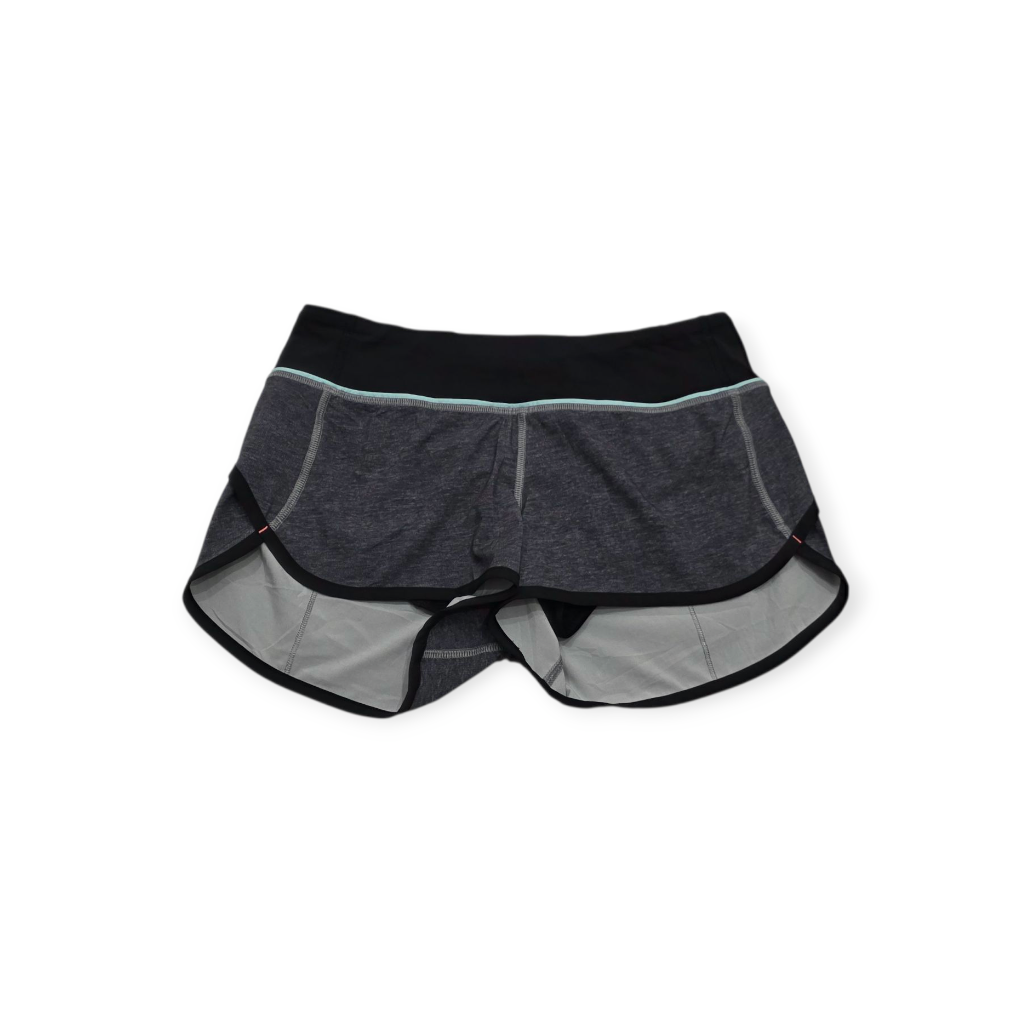 Short Lululemon Talla 4 Gris Con Negro