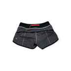 Short Lululemon Talla 4 Gris Con Negro