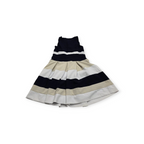 Vestido Ralph Lauren Talla 8 Petite Negro Con Beige