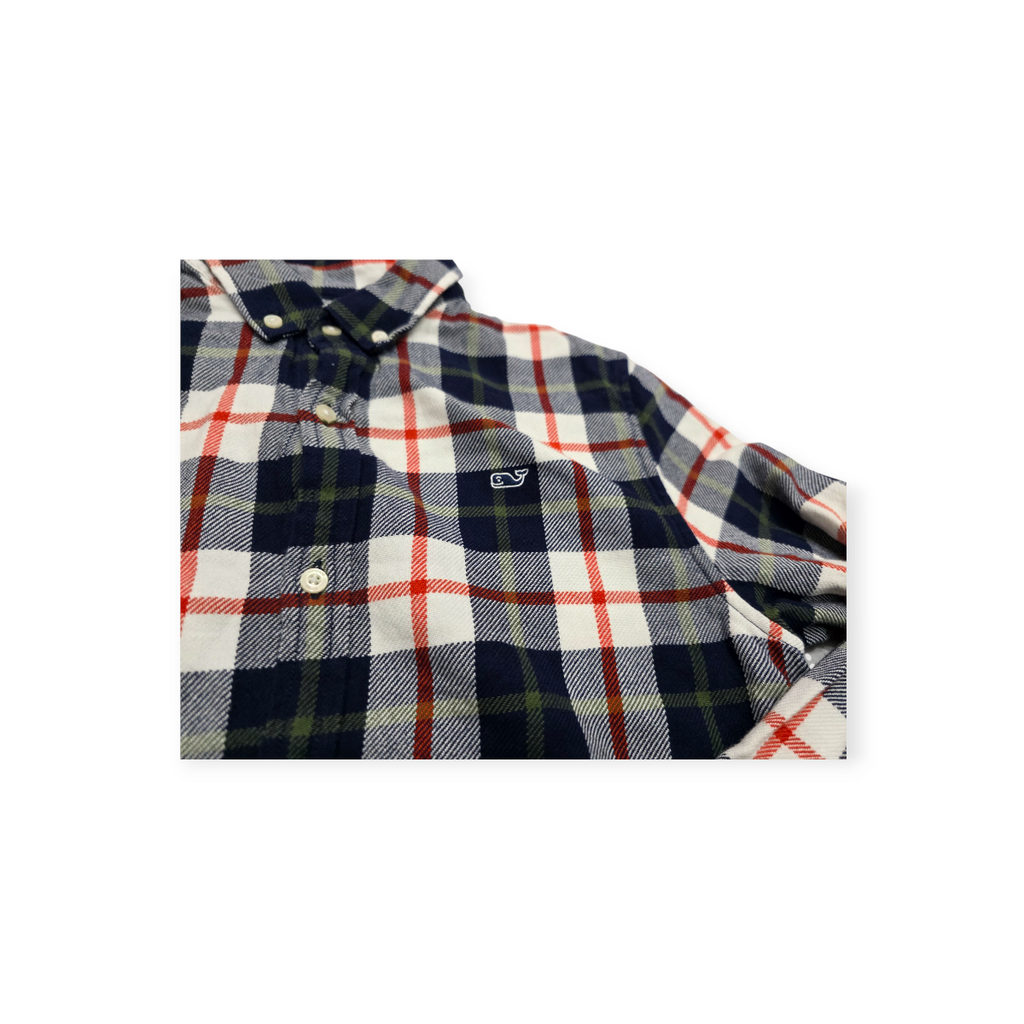 Camisa Vineyard Vines Grande L Azul Con Rojo