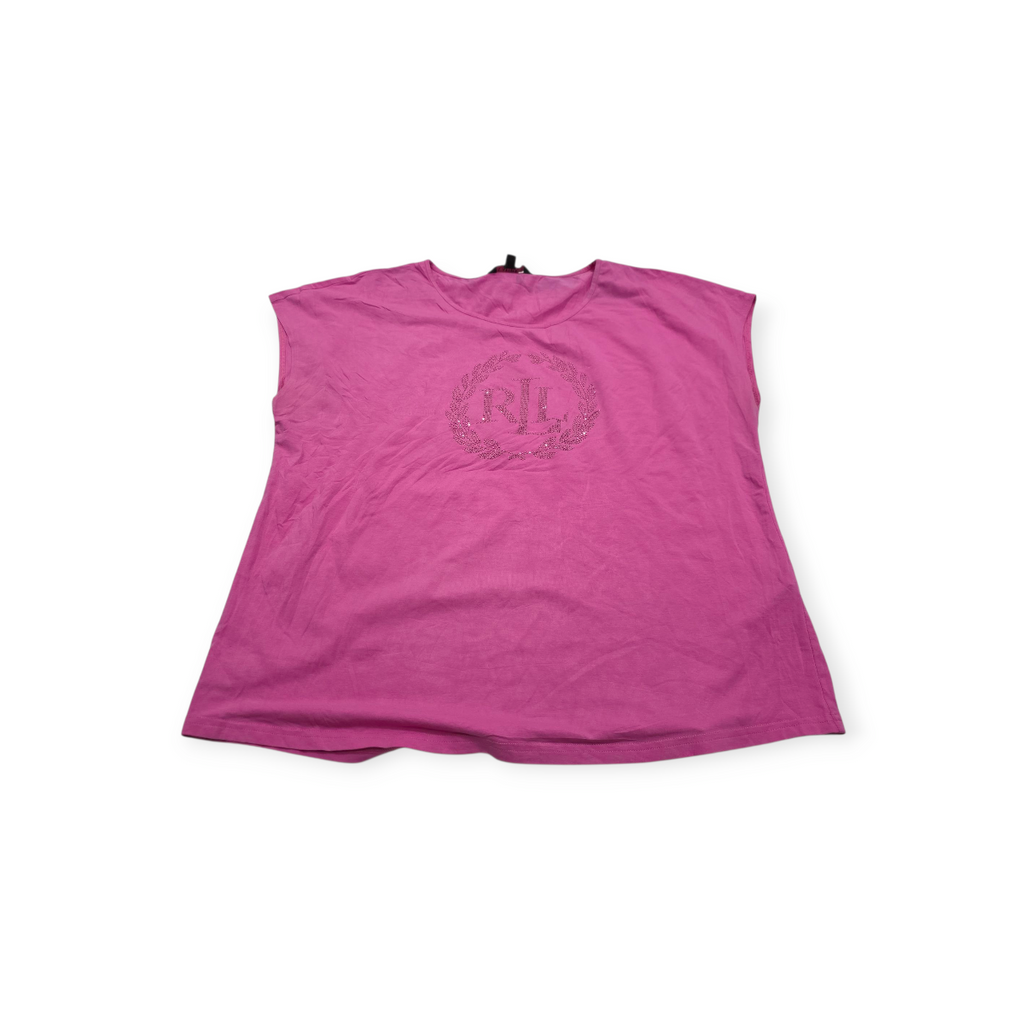 Playera Ralph Lauren Xgrande Xl Fucsia De Mujer Sin Mangas