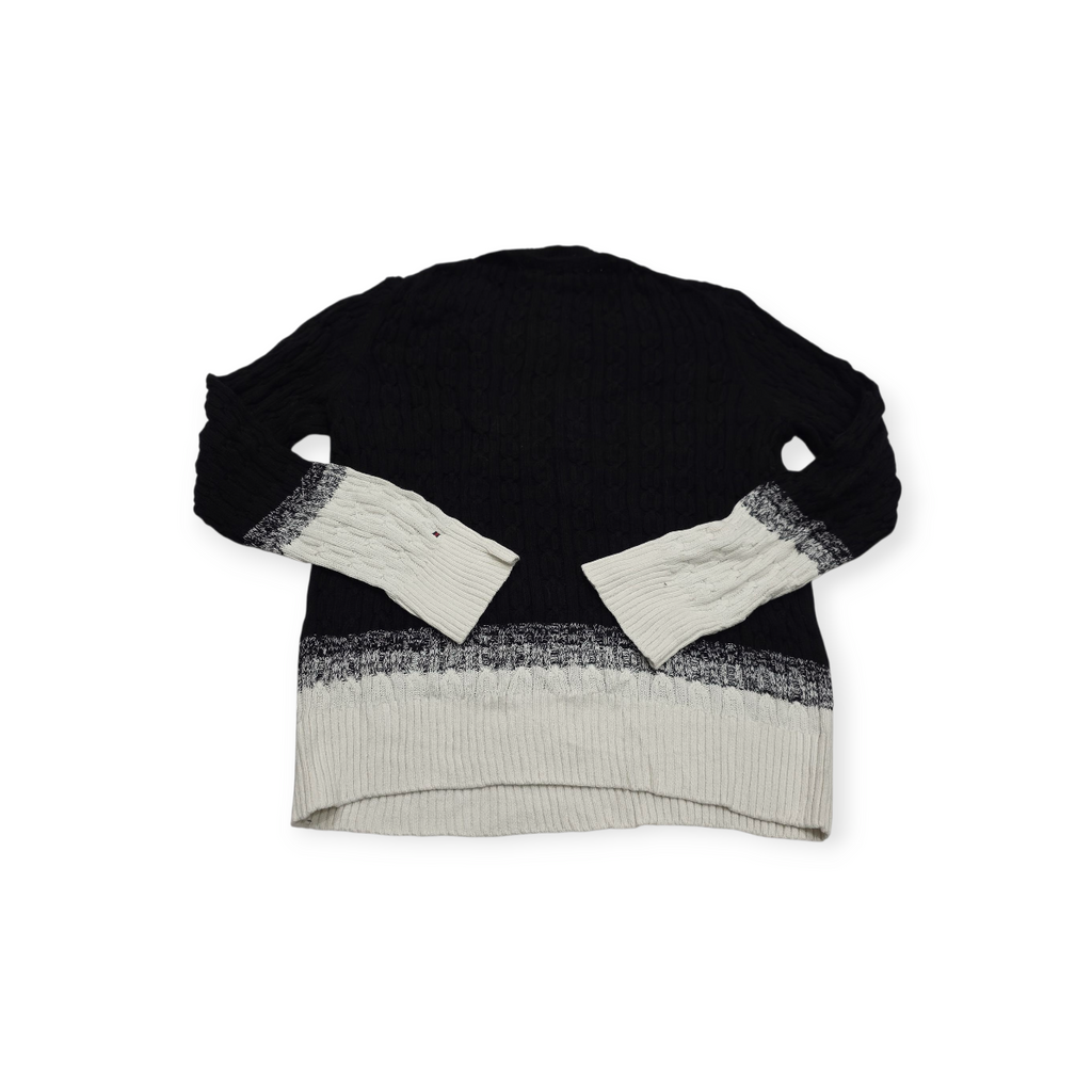 Sueter Tommy Hilfiger Grande L Negro Con Blanco