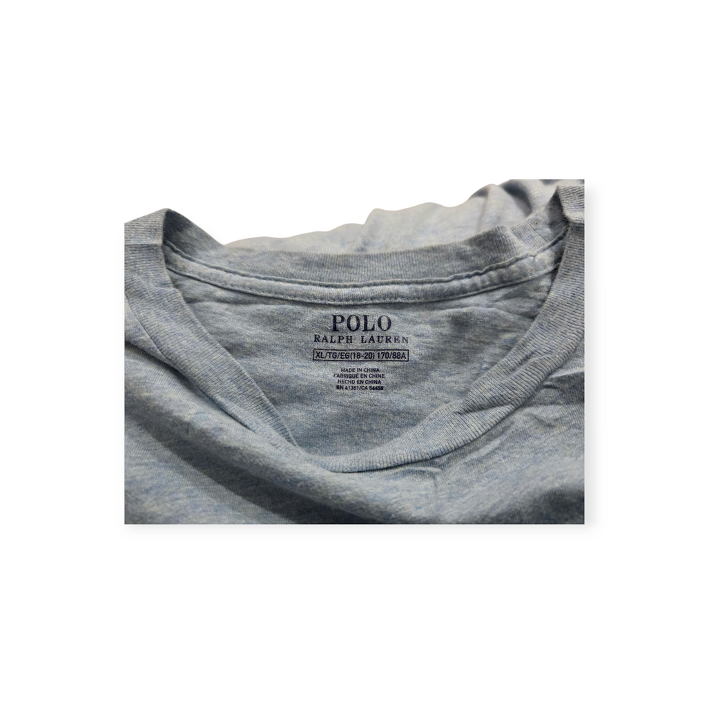 Playera Ralph Lauren Xgrande Xl Azul Claro Poni Azul