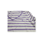 Playera Ralph Laurensport Mujer Grande L Blancac/lineas Lila