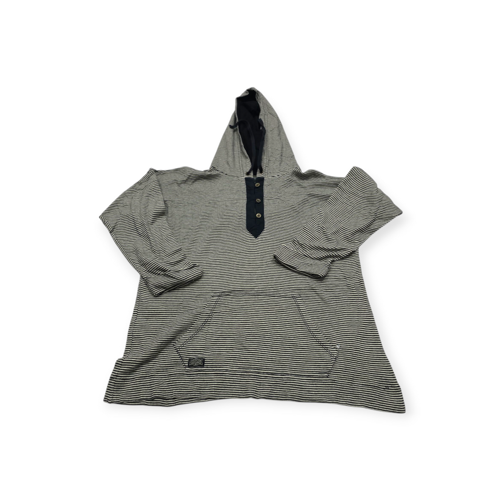 Sudadera Ralph Lauren D Mujer Mediana M Negra Blanco Rayada