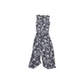 Jumpsuit Michael Kors S/mangas Medianom Floreado Azul/blanco Azul Marino Floreado M