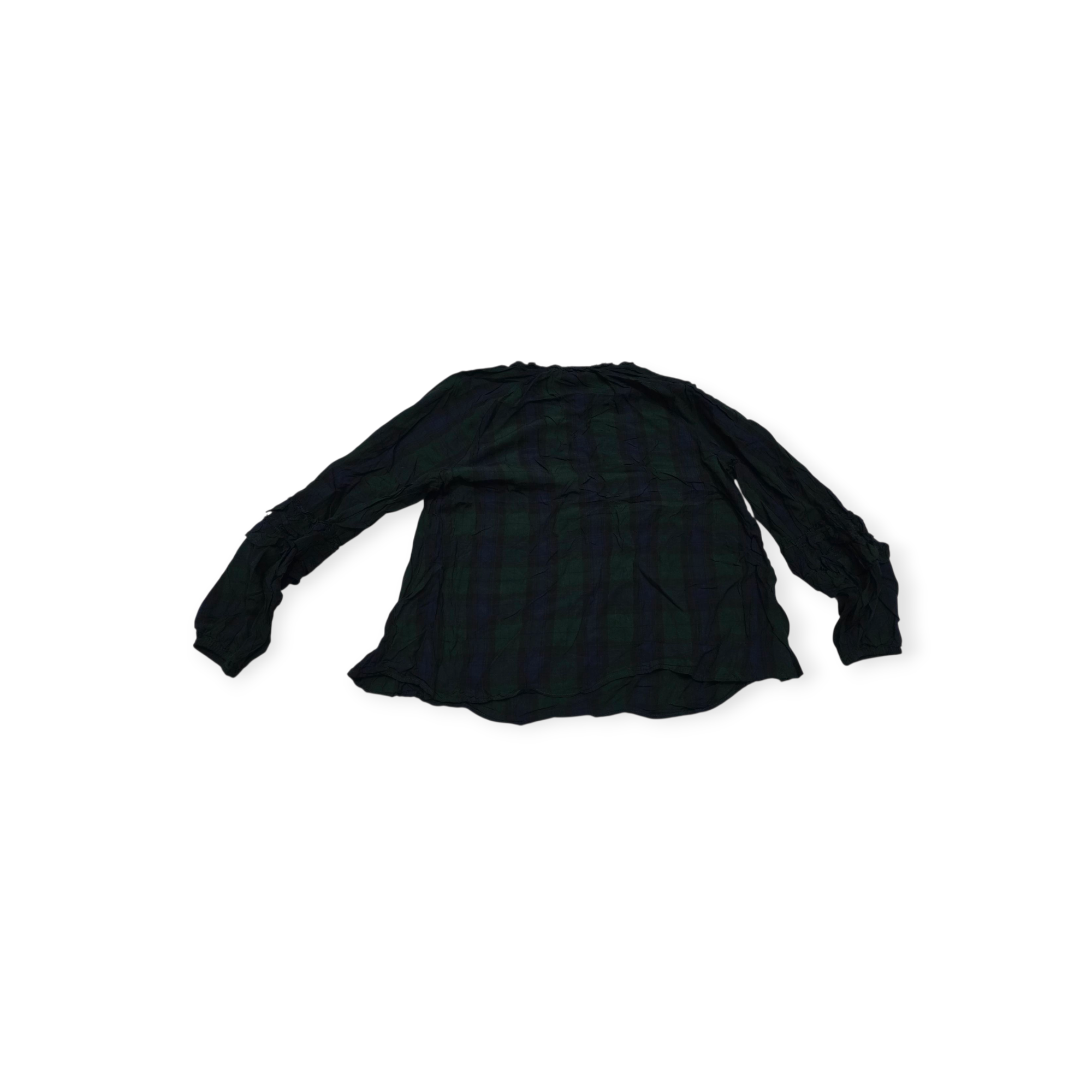 Blusa Vineyard Vines Xchico Xs Azul/verde A Cuadros