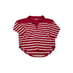 Blusa Vineyard Vines Chico S Rojo Con Lineas Blancas
