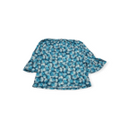 Blusa Michael Kors Mediana M Azul Con Flores