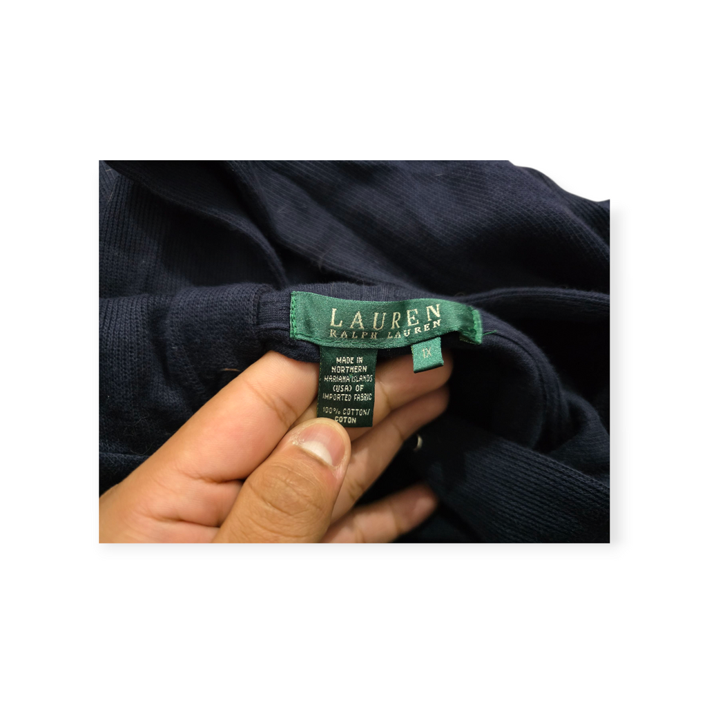 Sudadera Ralph Lauren De Mujer Talla 1x Azul Oscuro