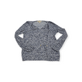 Blusa Michael Kors Mediana M Azul/blanco Figuras Manga Larga