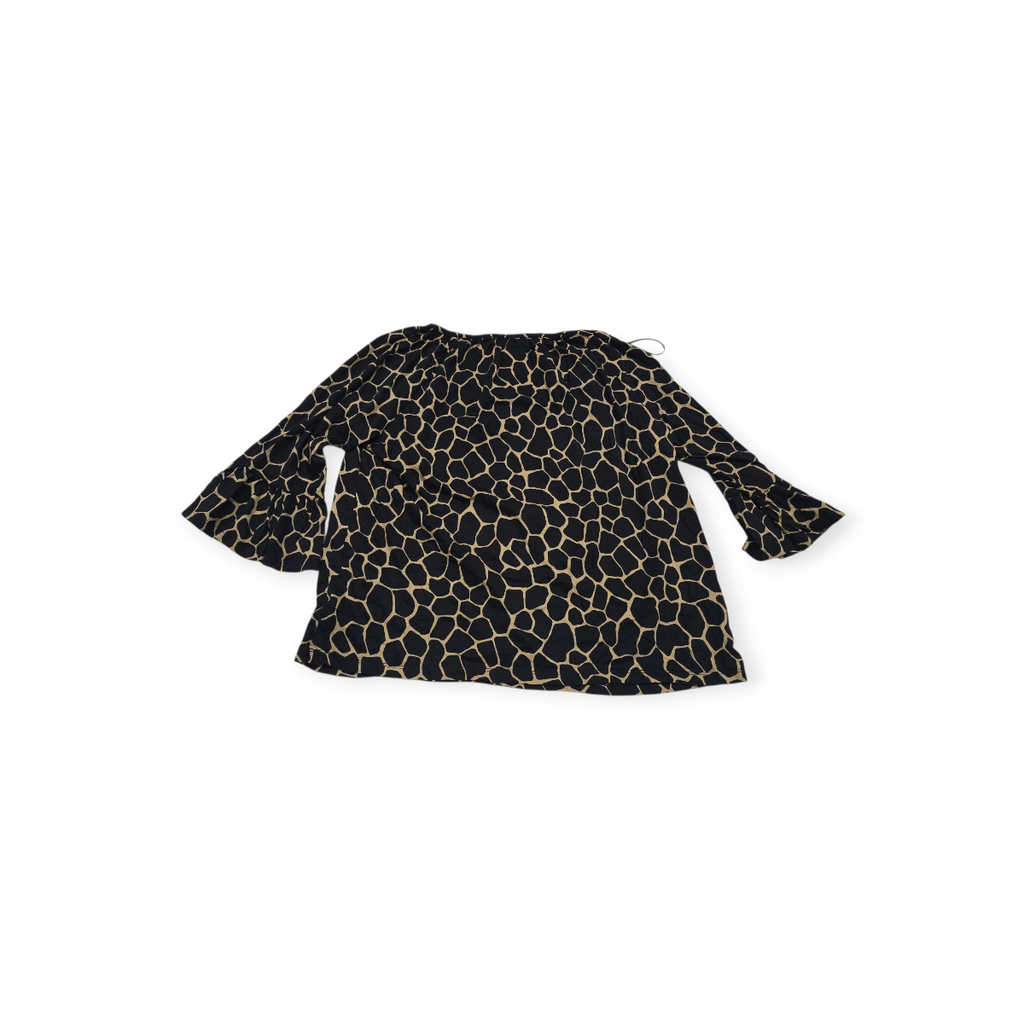 Blusa Michael Kors Mediana M Animal Print Manga 3/4