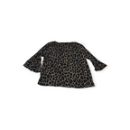 Blusa Michael Kors Mediana M Animal Print Manga 3/4