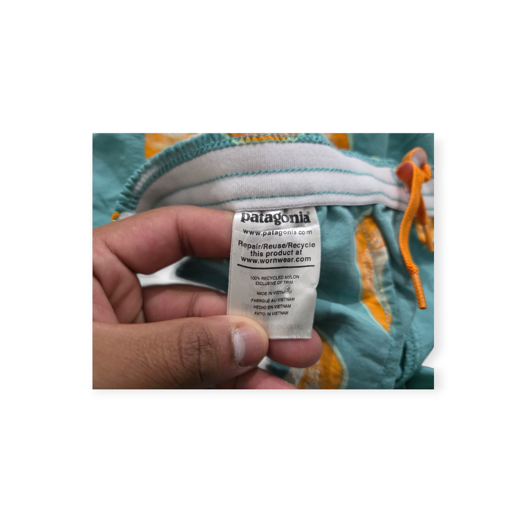 Short Patagonia De Mujer Grande L Azul Con Melones