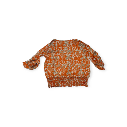 Blusa Michael Kors Talla 1 X Naranja/ Dorado