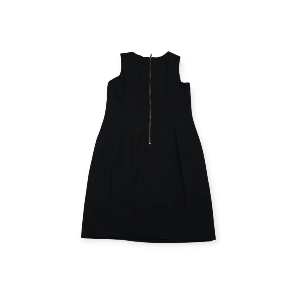 Vestido Michael Kors Talla 6 Negro Sin Mangas Cierre Dorado