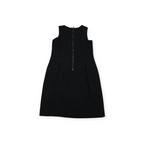 Vestido Michael Kors Talla 6 Negro Sin Mangas Cierre Dorado