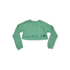 Sudadera Corta Gymshark Chico S Color Menta De Mujer