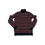 Sueter Turtle Neck Tommy Hilfiger Chico S Negro Com Rojo