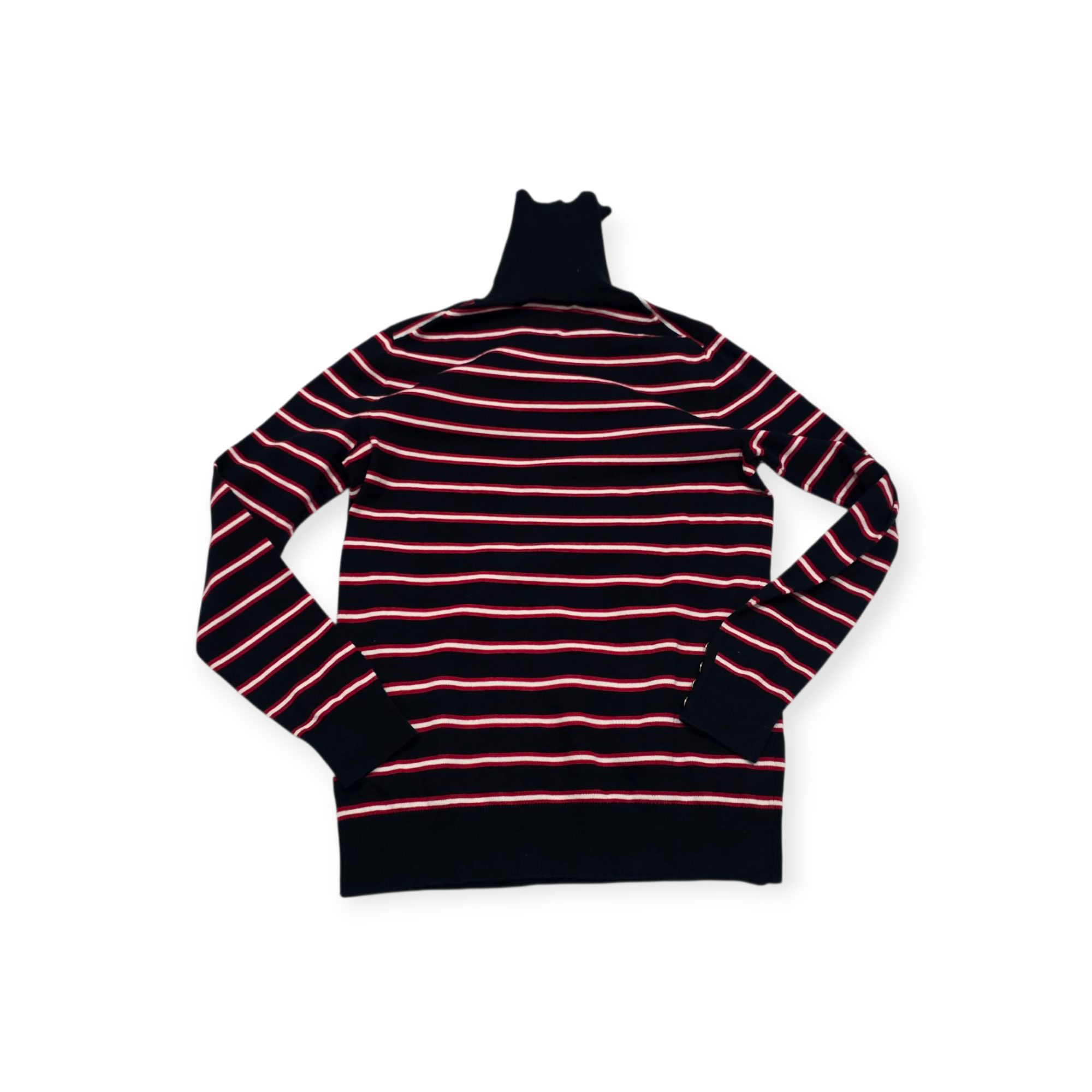 Sueter Turtle Neck Tommy Hilfiger Chico S Negro Com Rojo