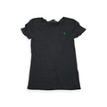 Playera Ralph Lauren Sport Gris Oscuro Poni Verde De Mujer
