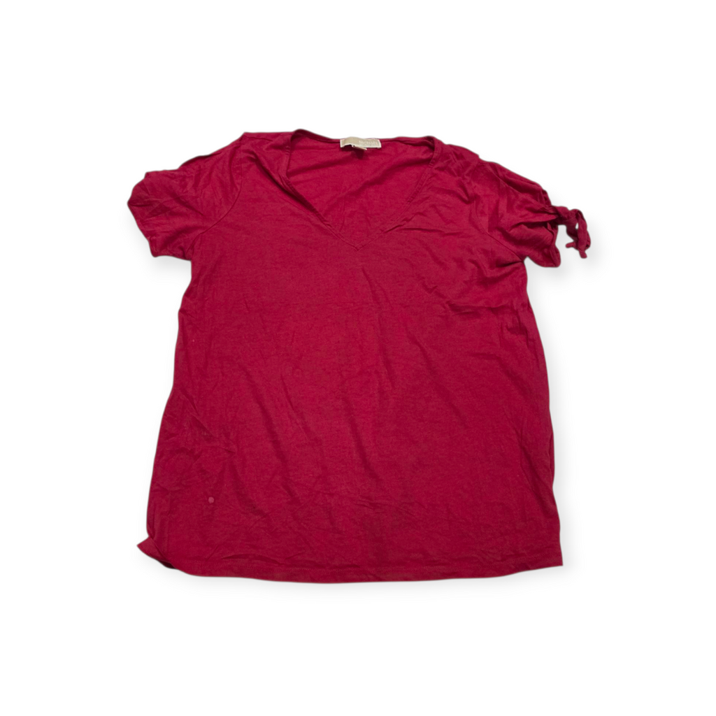 Playera Michael Kors Grande L Rosa Hombro Descubiertos