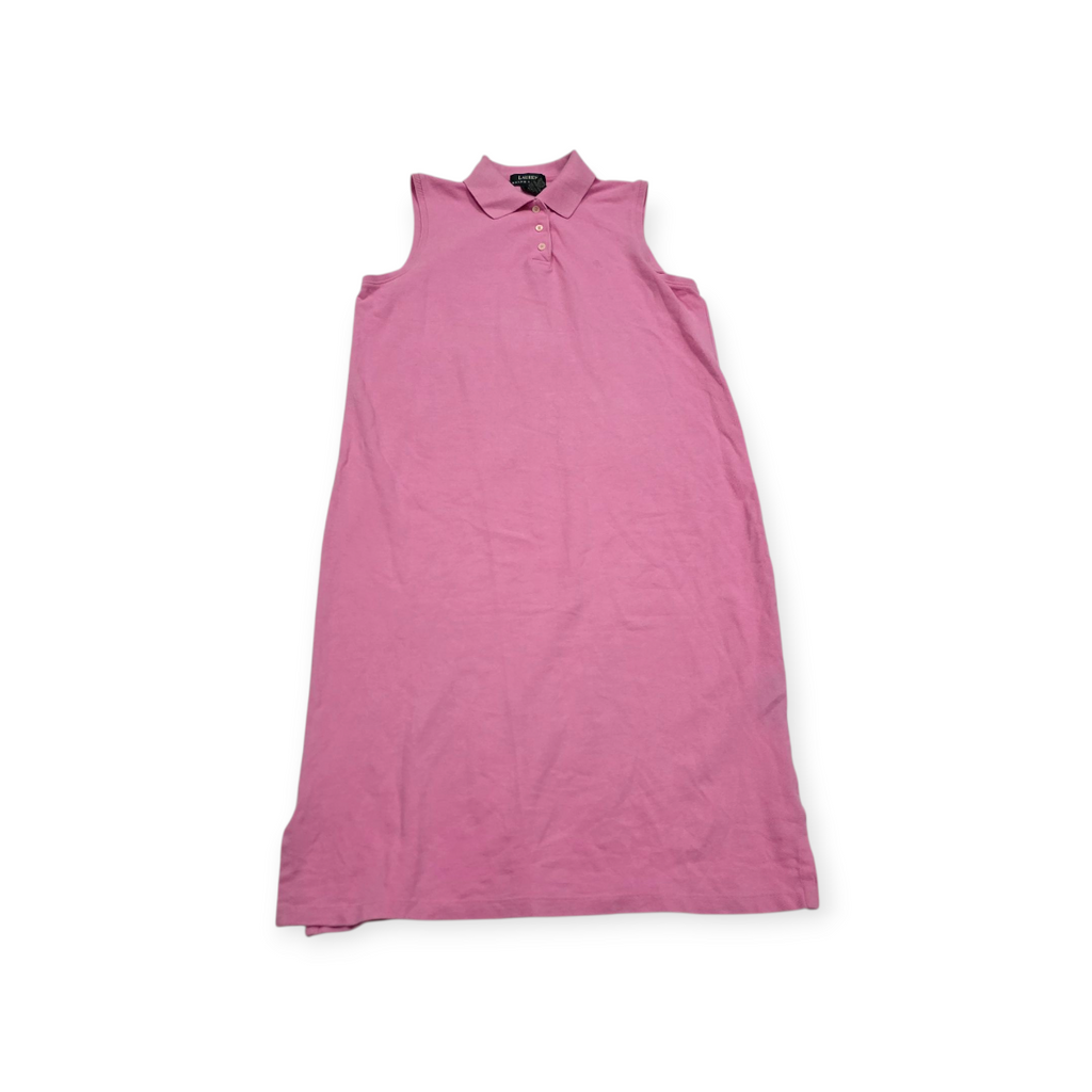 Vestido Ralph Lauren De Mujer Grande L Rosa Sin Mangas