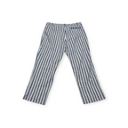 Pantalon Michael Kors Talla 12 Blanco Con Lineas Azules