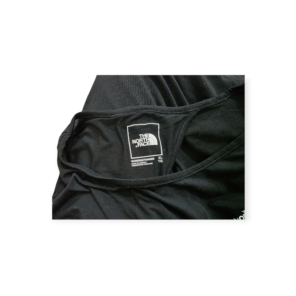 Playera Crop Top The North Face Xgrande Xl Negro Sin Mangas