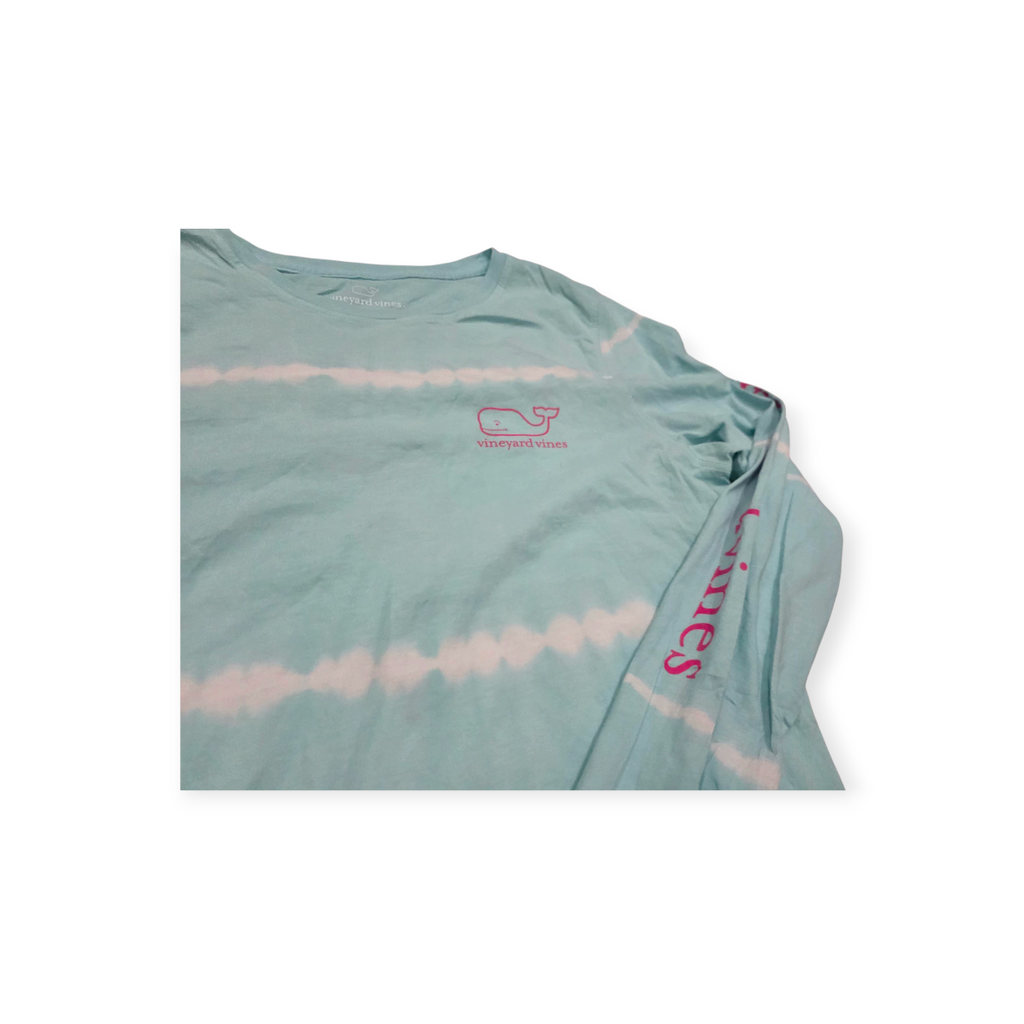 Playera Vineyard Vines Mediana M Azul Claro Tye Die