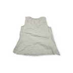 Blusa Vineyard Vines De Lino Mediana Color Blanca Sin Mangas