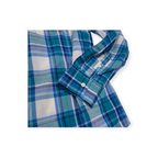 Camisa Tommy Hilfiger Mediana M Blanca Con Cuadros Azules