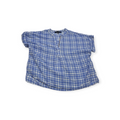 Blusa Tommy Hilfiger Mediana Mazul Cuadriculada Manga Corta