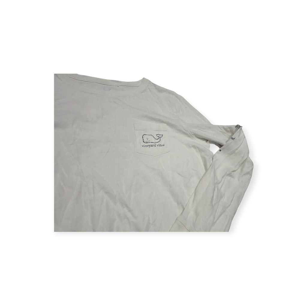 Playera Vineyard Vines Blanca De Mujer Manga Larga Chico S