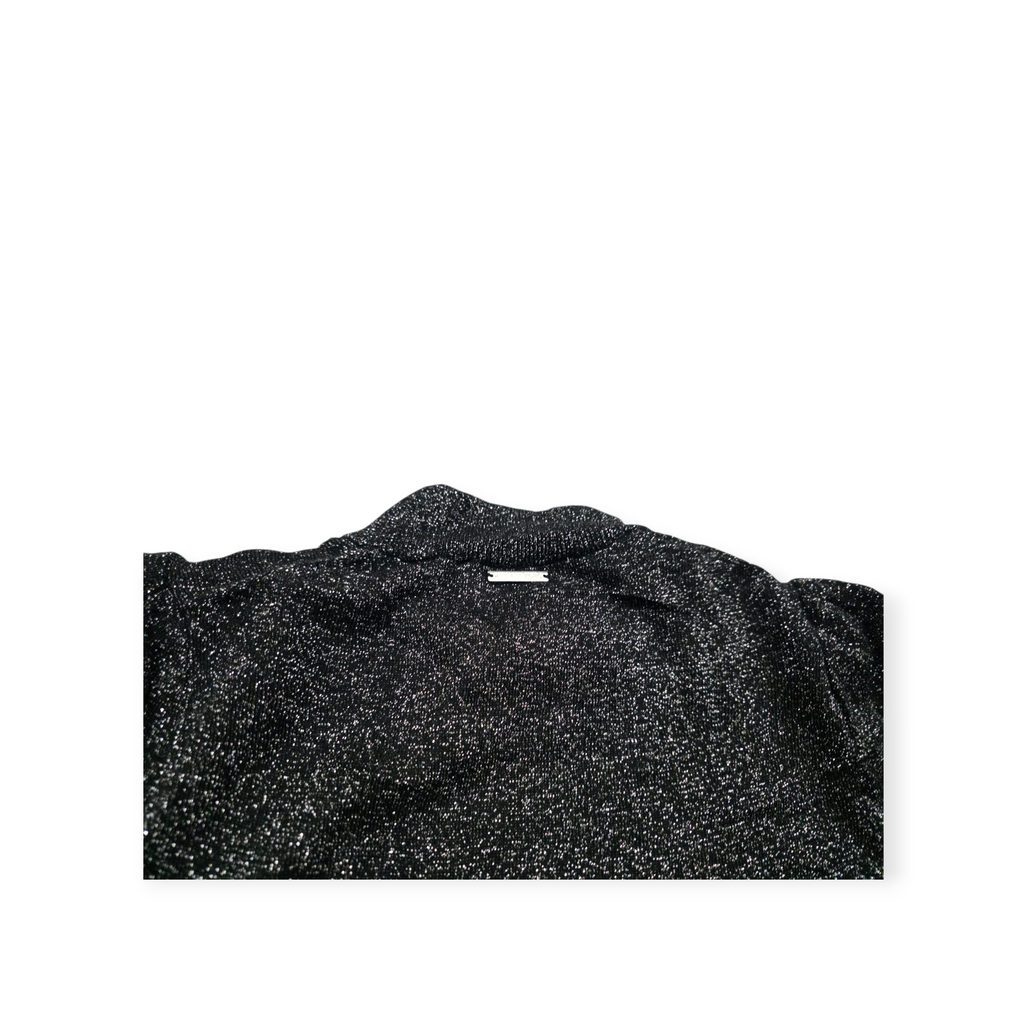 Blusa Michael Kors Plateada Brillosas Mediana M Manga Corta