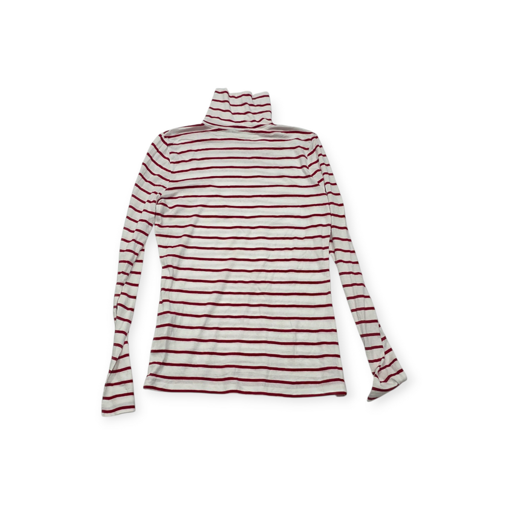 Playera Vineyard Vines Turtle Neck Blanco/rojo Xchico Xs