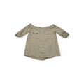 Blusa Michael Kors Xchico Xs Cafe Claro Escotada