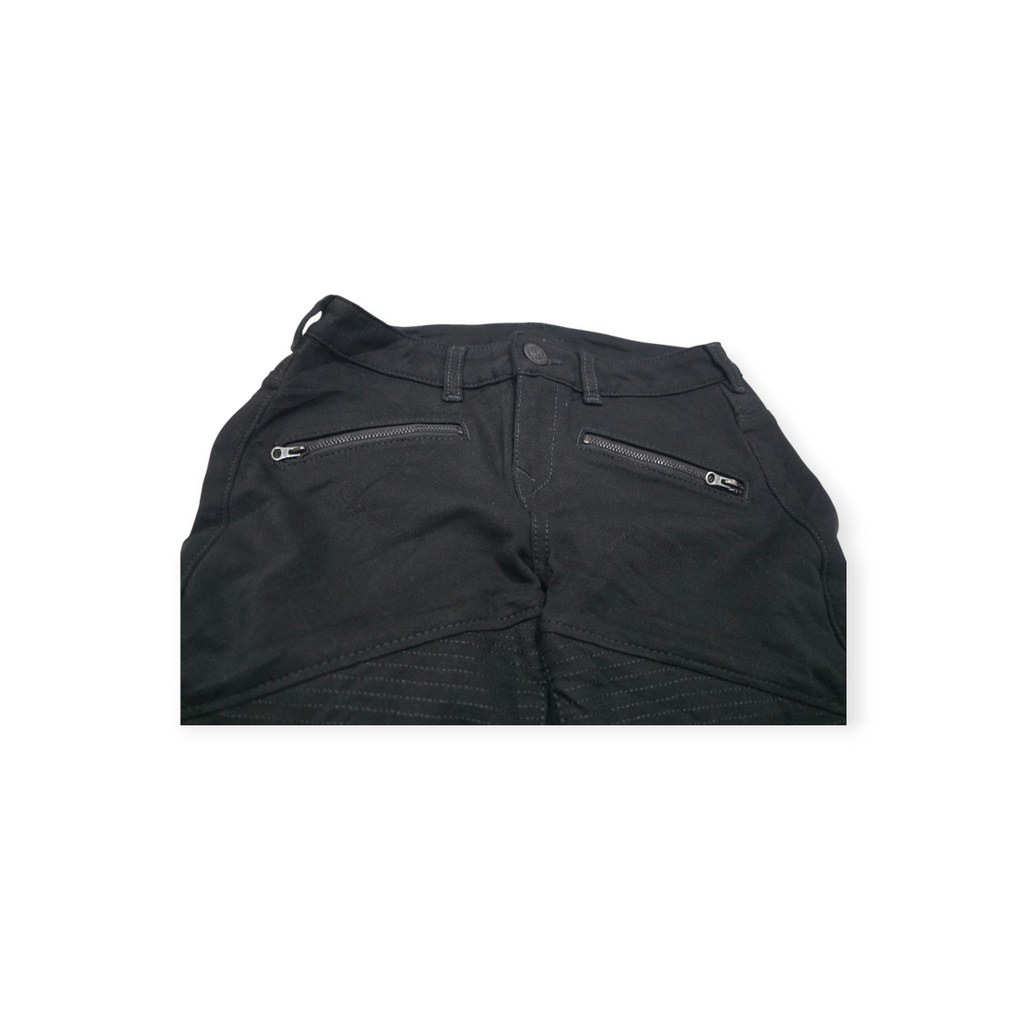 Pantalon True Religion Negro Con Cierres Talla 26 De Mujer